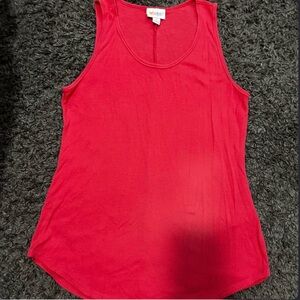 Classic Red Ribbed Tank Top - LulaRoe